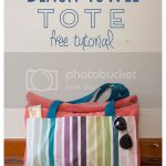 Beach Towel Tote With Pillow Free Sewing Pattern