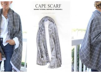 Cape Scarf Free Sewing Pattern