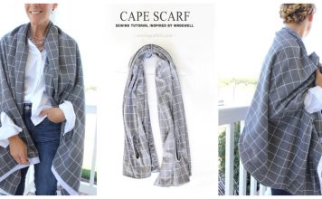 Cape Scarf Free Sewing Pattern