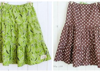 Girls Tiered Skirts Free Sewing Pattern