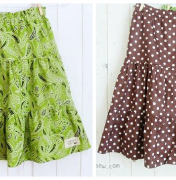 Girls Tiered Skirts Free Sewing Pattern