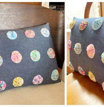Yo-Yo Pillow Free Sewing Pattern
