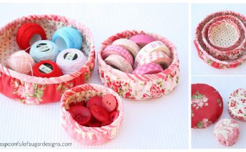 Round Basket Free Sewing Pattern