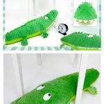 Friendly Stuffed Crocodile Free Sewing Pattern