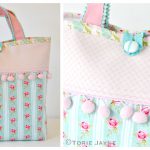 Pom Pom Tote Bag Free Sewing Pattern