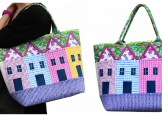 Row House Tote Free Sewing Pattern