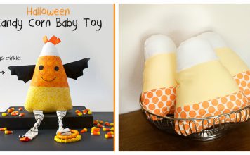 Candy Corn Softie Free Sewing Pattern