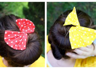 Fabric Hair Bun Maker Free Sewing Pattern and Video Tutorial