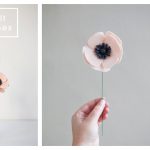 Felt Anemone Flower Free Sewing Pattern