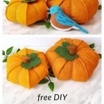 Felt Pumpkins Free Sewing Pattern
