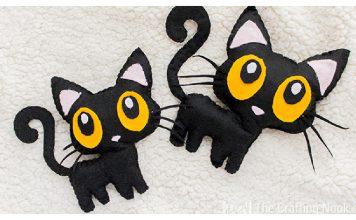 Halloween Black Cat Softie Free Sewing Pattern
