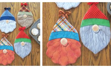 Gnomes Pot Holder Sewing Pattern