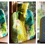 Quilted Hot Water Bottle Cover Free Sewing Pattern