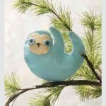 Sloth Christmas Ornament Free Sewing Pattern