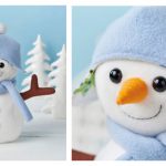 Snowman Softie Toy Free Sewing Pattern