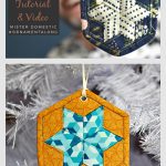 Woven Hexie Ornament Free Sewing Pattern