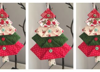 Fabric Christmas Tree Free Sewing Pattern