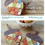 Patchwork Acorn Potholder Free Sewing Pattern