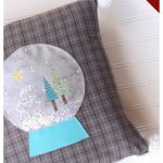 Snow Globe Christmas Pillow Free Sewing Pattern