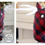 Stick Reindeer Free Sewing Pattern