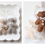 Gingerbread Ornament Free Sewing Pattern