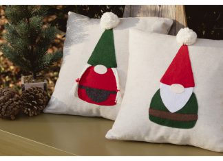 Gnome Applique Pillows Free Sewing Pattern