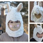 Llama Balaclava With Scarf Free Sewing Pattern