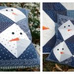 Snowman Pillow Free Sewing Pattern