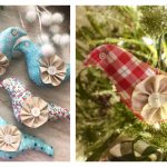 Bird Ornaments Free Sewing Pattern