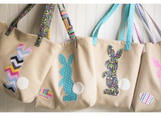 Bunny Applique and Tote Bag Free Sewing Pattern