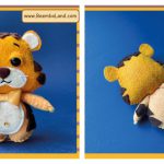Felt Tiger Free Sewing Pattern