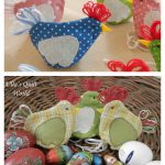 Quilted Easter Chicken Pouch Free Sewing Pattern