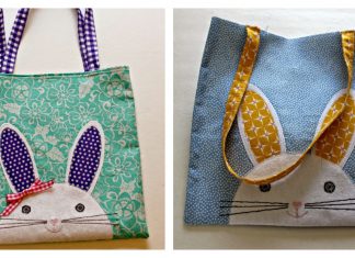 Bunny Face Bag Free Sewing Pattern