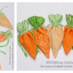 Carrot Treat Bag Free Sewing Pattern