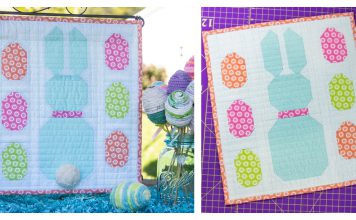 Easter Bunny Mini Quilt Free Sewing Pattern