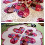 Quilted Valentine’s Day Table Mat Free Sewing Pattern