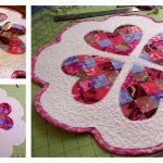 Quilted Valentine’s Day Table Mat Free Sewing Pattern