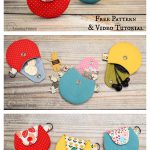 Round Coin Pouch Free Sewing Pattern and Video Tutorial