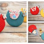 Round Coin Pouch Free Sewing Pattern and Video Tutorial