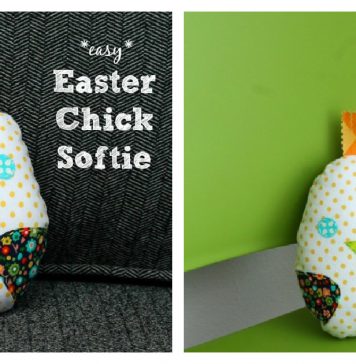 Easter Chick Softie Free Sewing Pattern