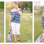 Off the Shoulder Flutter Sleeve Free Sewing Pattern