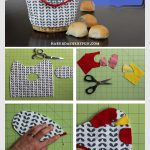 Quilted Holiday Bread Basket Cover Free Sewing Pattern
