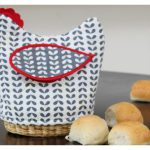 Quilted Holiday Bread Basket Cover Free Sewing Pattern
