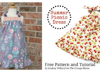 Summer Picnic Dress Free Sewing Pattern