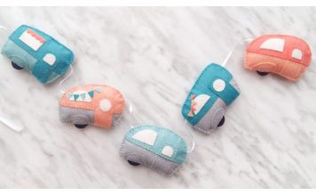 Felt Caravan Garland Free Sewing Pattern