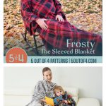 Frosty the Sleeved Blanket Free Sewing Pattern