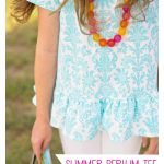 Peplum Top Free Sewing Pattern