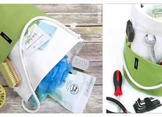 Round Heavy Duty Bucket Tote Free Sewing Pattern