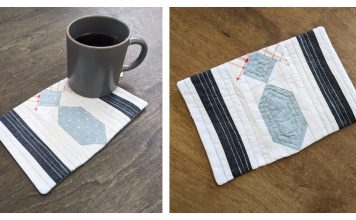 Father’s Day Mug Rug Free Sewing Pattern