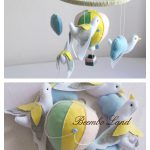 Felt Dove and Balloon Mobile Free Sewing Pattern